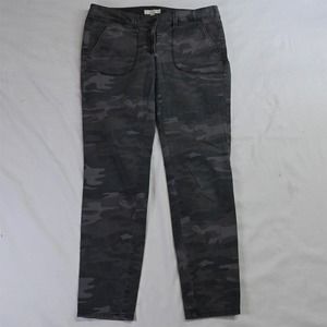 LOFT 6 Gray Camo Marisa Skinny‎ Strech Pants